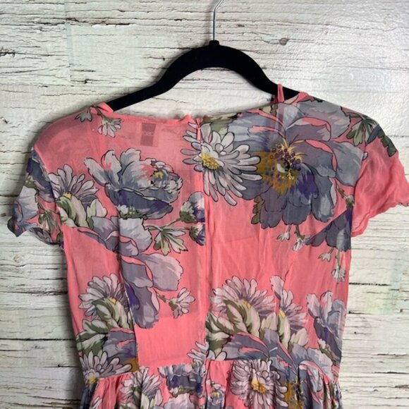 ASOS pink maxi floral dress size 8 - Picture 6 of 8